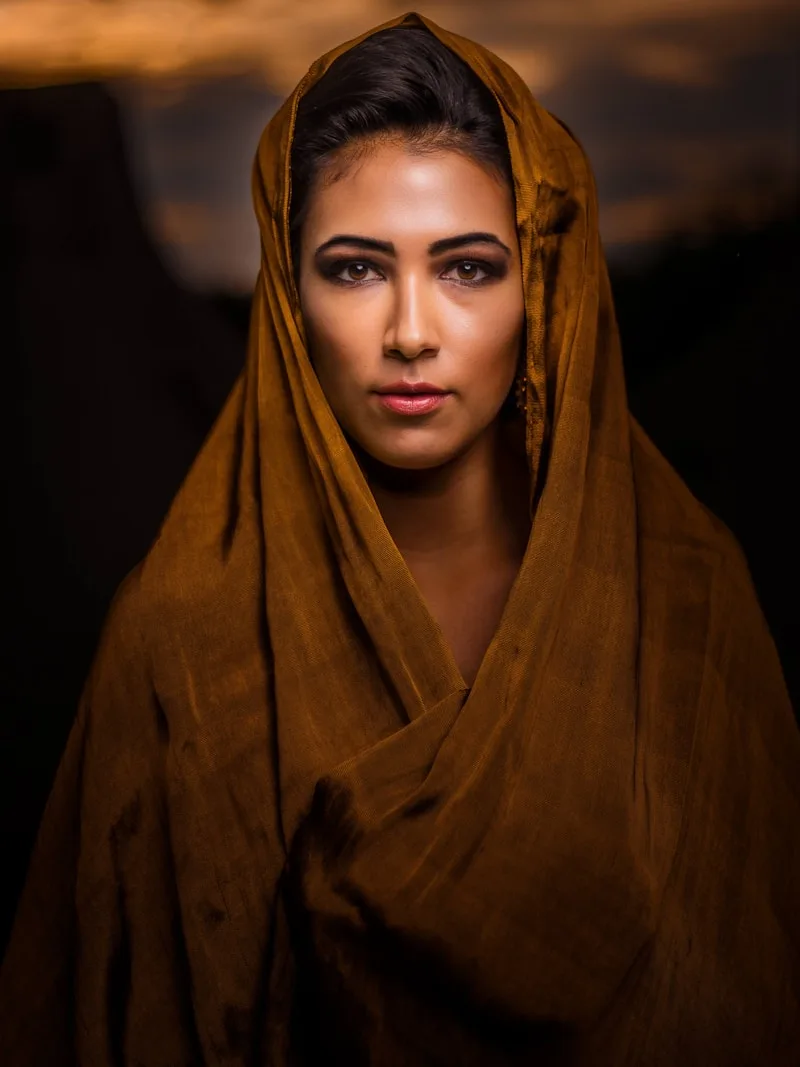 Creative editorial portrait — expressive and individual