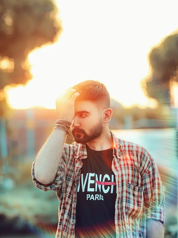 Natural light portrait — expressive and considered